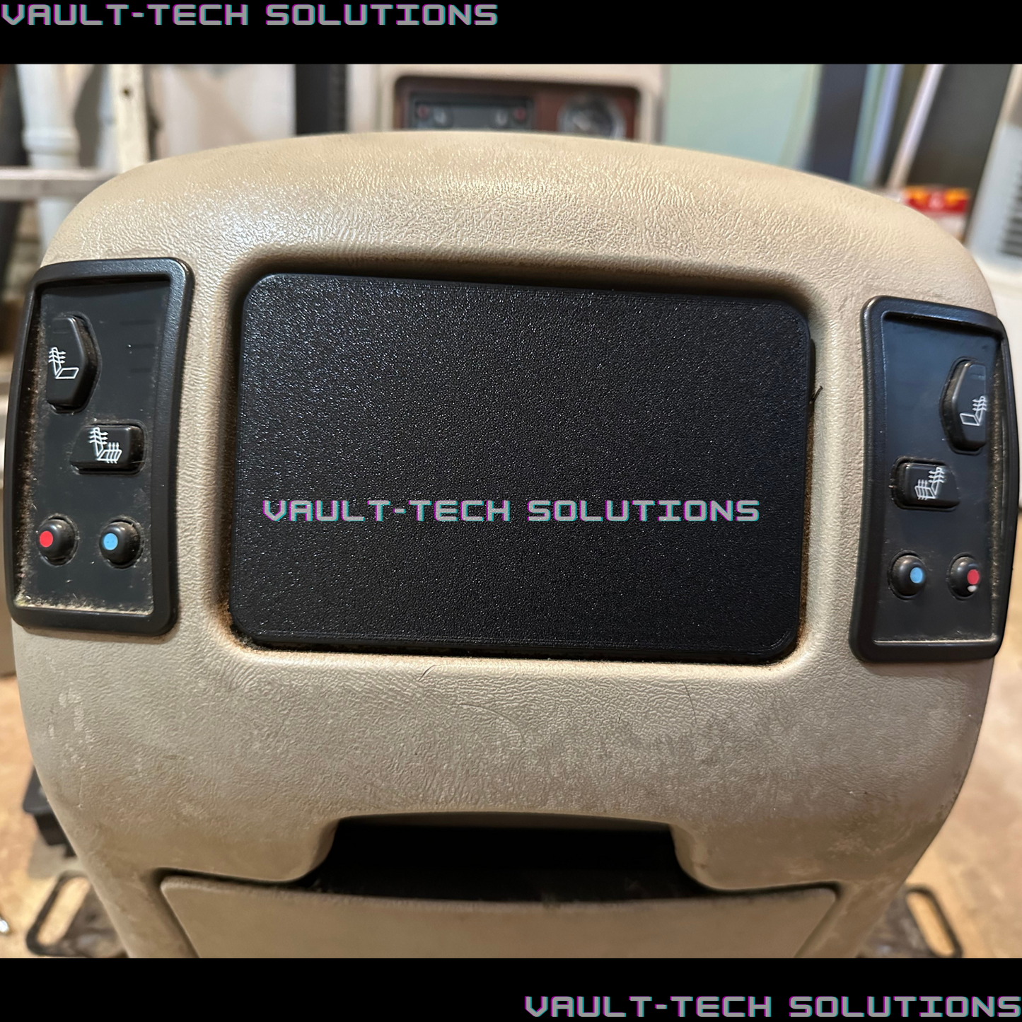 2003-2006 Silverado Escalade Tahoe Denali Yukon Console Rear Radio Delete Plate Block Off