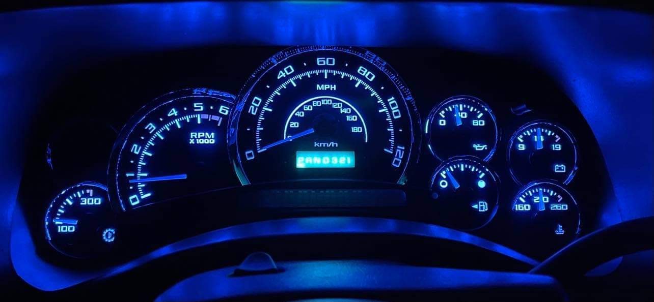 10 Pc Led Cluster Upgrade Kit Silverado Sierra Escalade Yukon Tahoe 03-06 Red Blue Green White