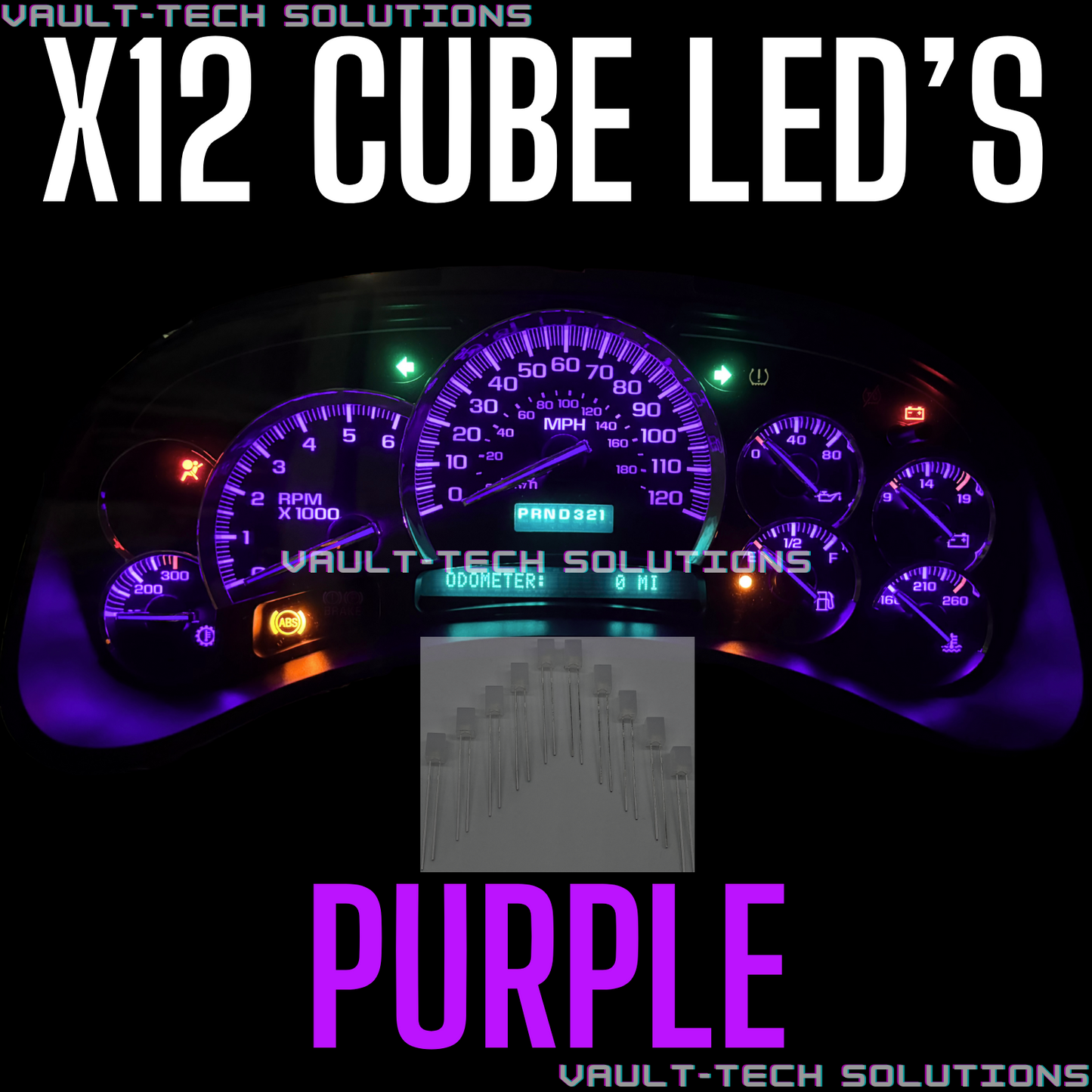 12 Pc Led Cluster Upgrade Kit Silverado Sierra Escalade Yukon Tahoe 03-06 White Red Blue Green