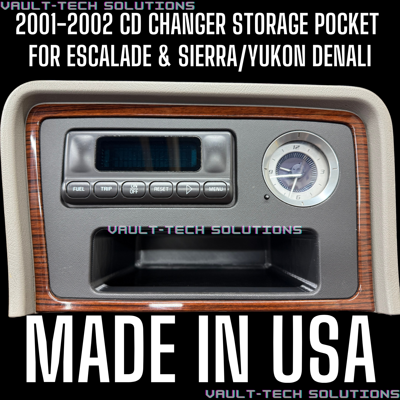 2001-2002 Escalade EXT Sierra Yukon Denali CD Changer Pocket