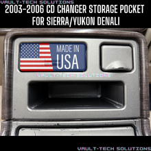 2003-2006 Escalade ESV EXT Sierra Yukon Denali CD Changer Pocket Storage Cubby