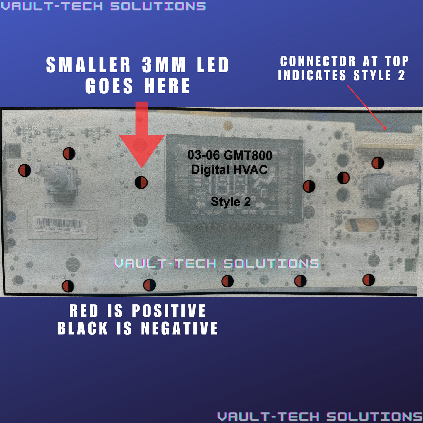 Led Climate Control Upgrade Kit Silverado Sierra Escalade Yukon Tahoe 03-06 Blue Green Red White