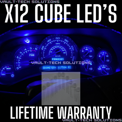 12 Pc Led Cluster Upgrade Kit Silverado Sierra Escalade Yukon Tahoe 03-06 White Red Blue Green