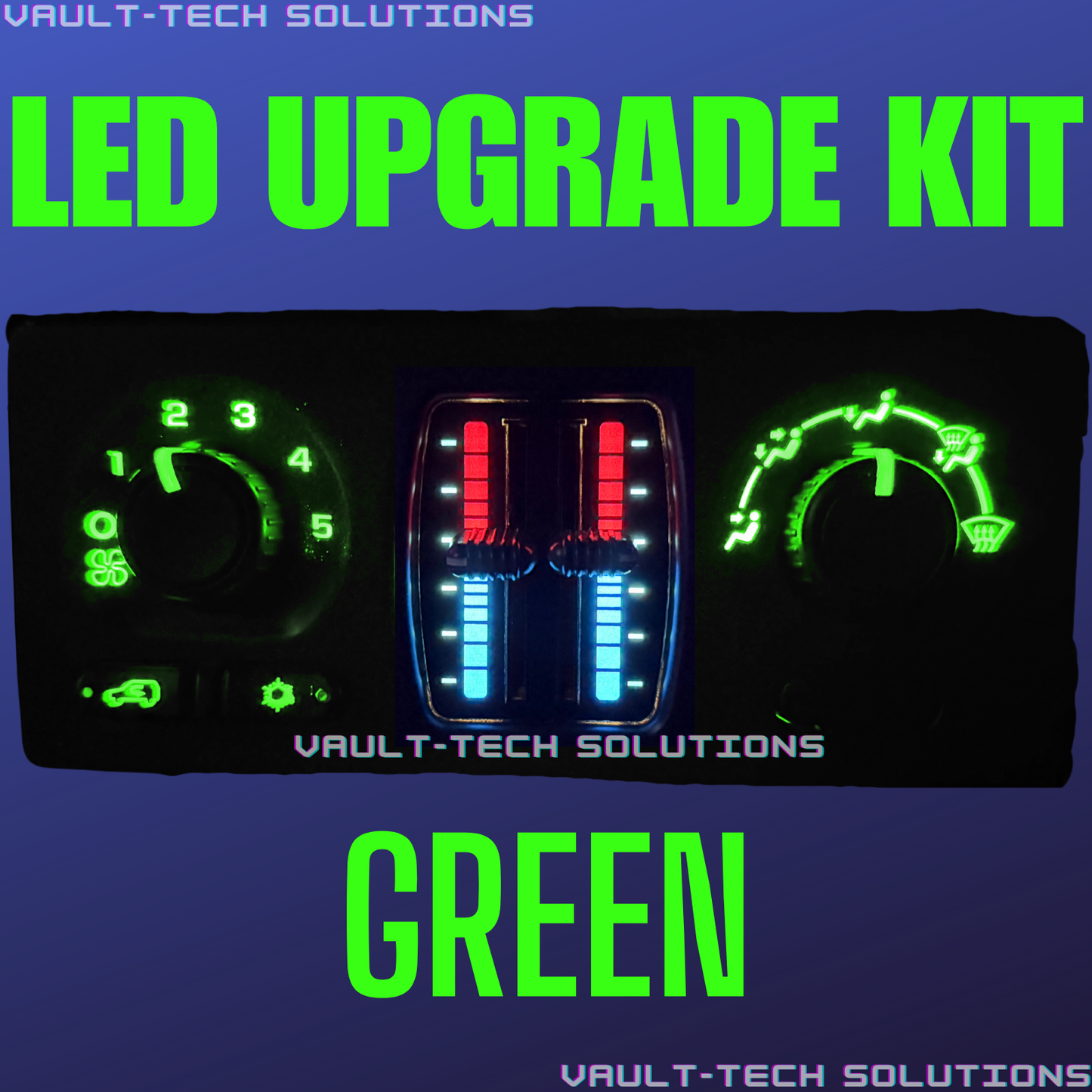 Led Climate Control Upgrade Kit Slider Silverado Sierra Yukon Tahoe 03-06 Blue Green Red White Purple Warm White