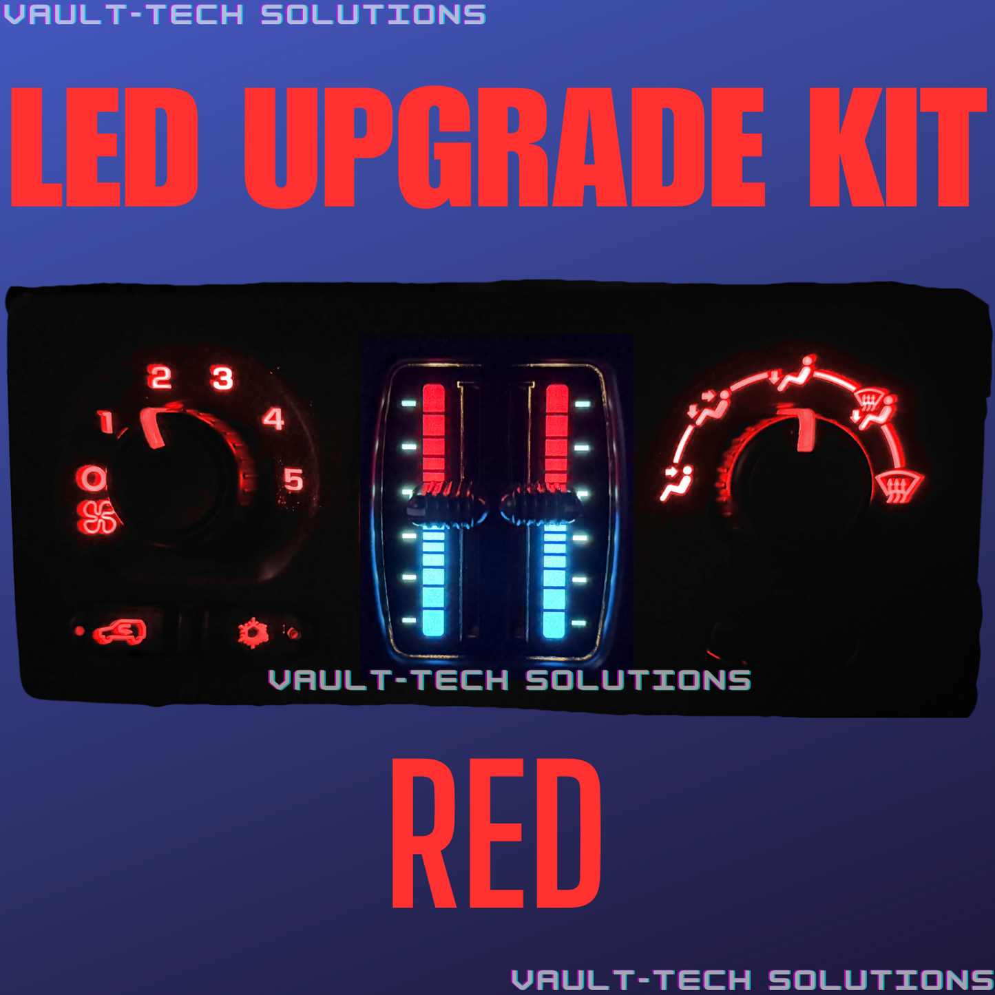 Led Climate Control Upgrade Kit Slider Silverado Sierra Yukon Tahoe 03-06 Blue Green Red White Purple Warm White