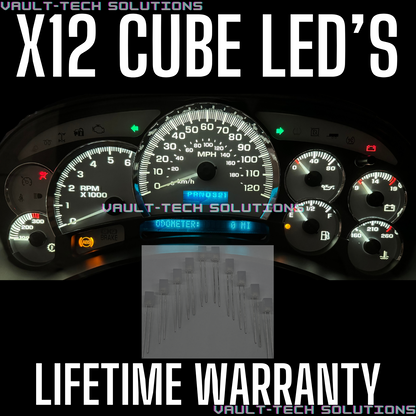 12 Pc Led Cluster Upgrade Kit Silverado Sierra Escalade Yukon Tahoe 03-06 White Red Blue Green